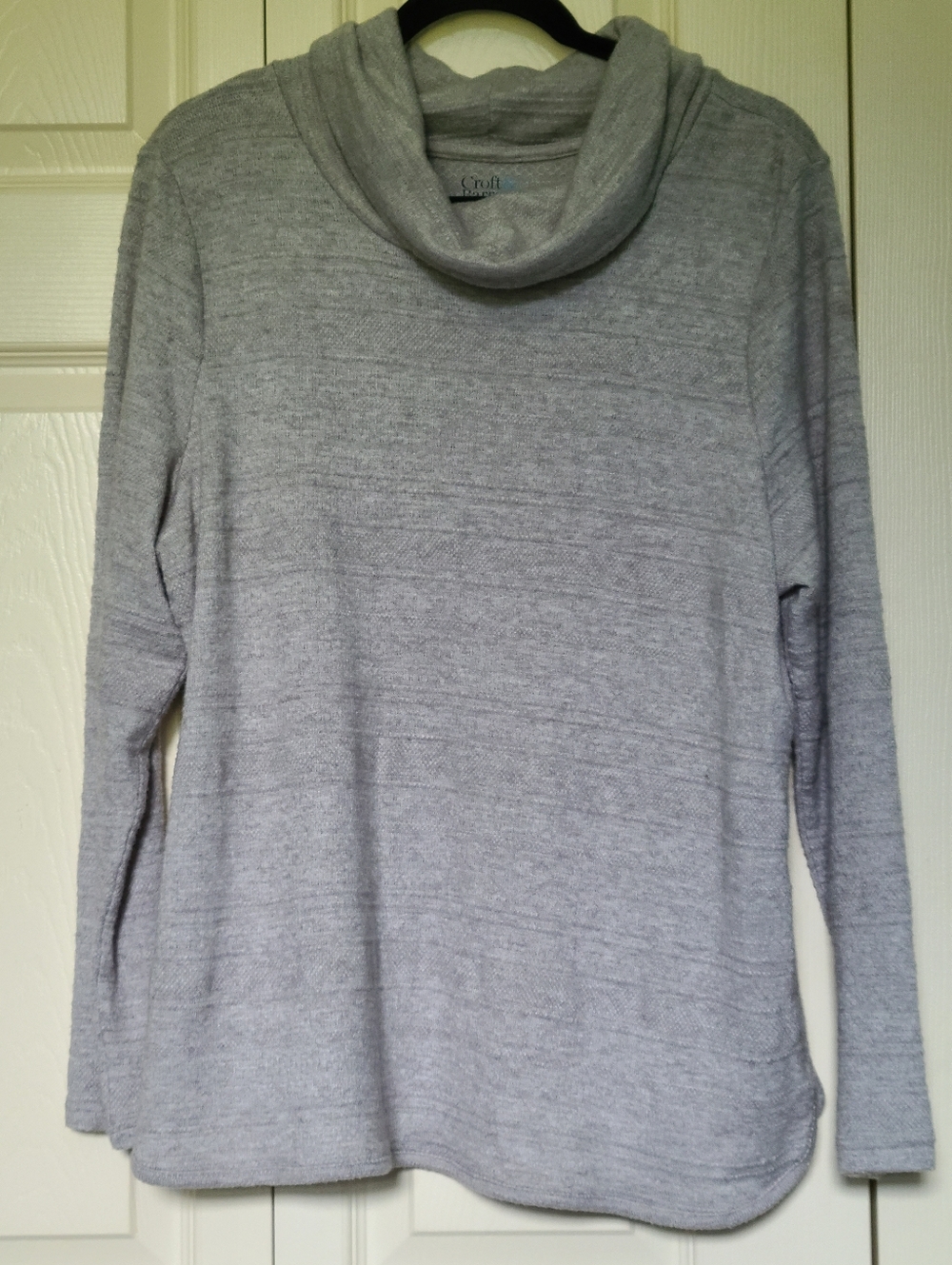 Light Gray Cowl Neck Sweater